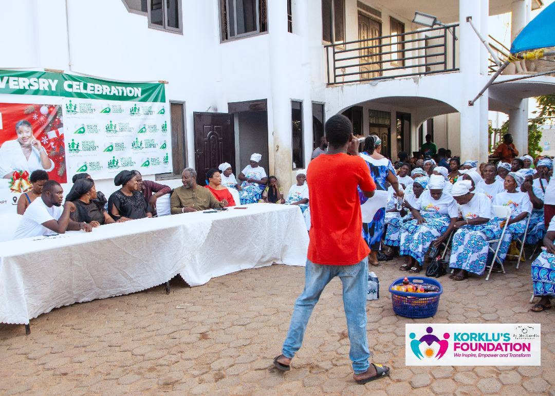 Community members gather at New Life Orphanage Home